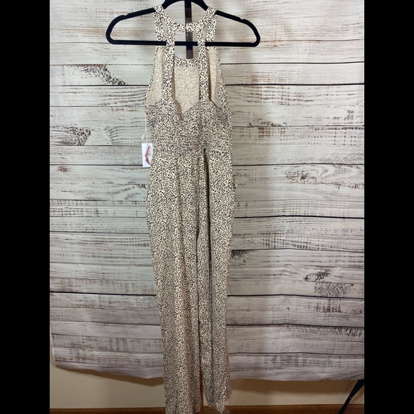 Jessica Simpson Cheetah Print Jumpsuit 